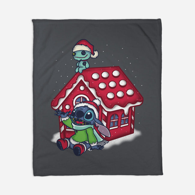 Stitch's Holiday-None-Fleece-Blanket-turborat14