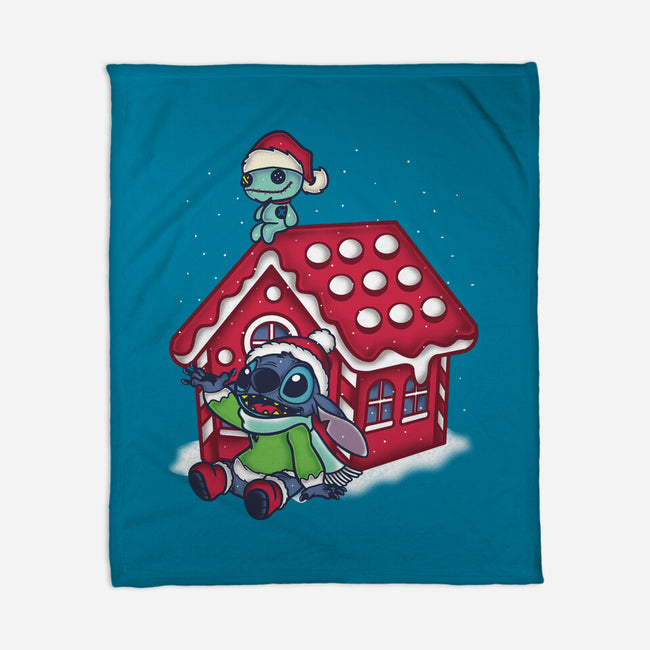 Stitch's Holiday-None-Fleece-Blanket-turborat14