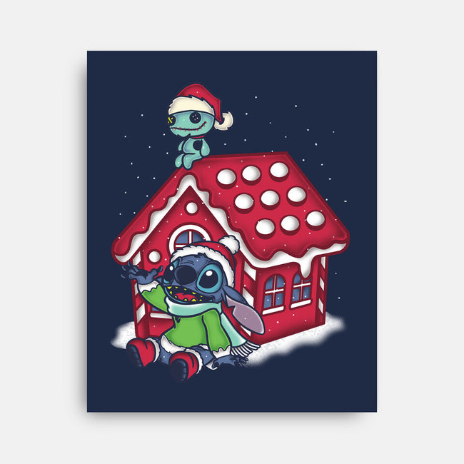 Stitch's Holiday-None-Stretched-Canvas-turborat14