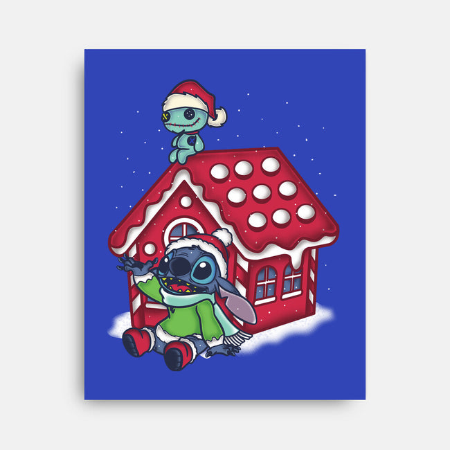 Stitch's Holiday-None-Stretched-Canvas-turborat14