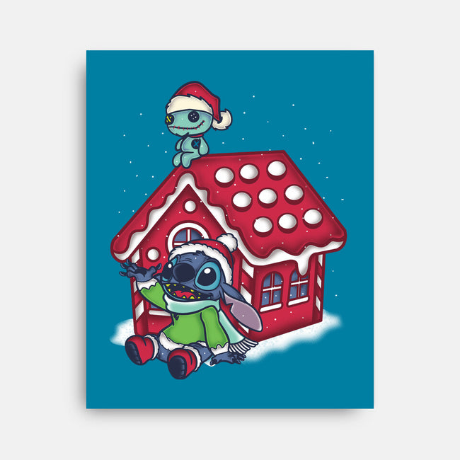 Stitch's Holiday-None-Stretched-Canvas-turborat14