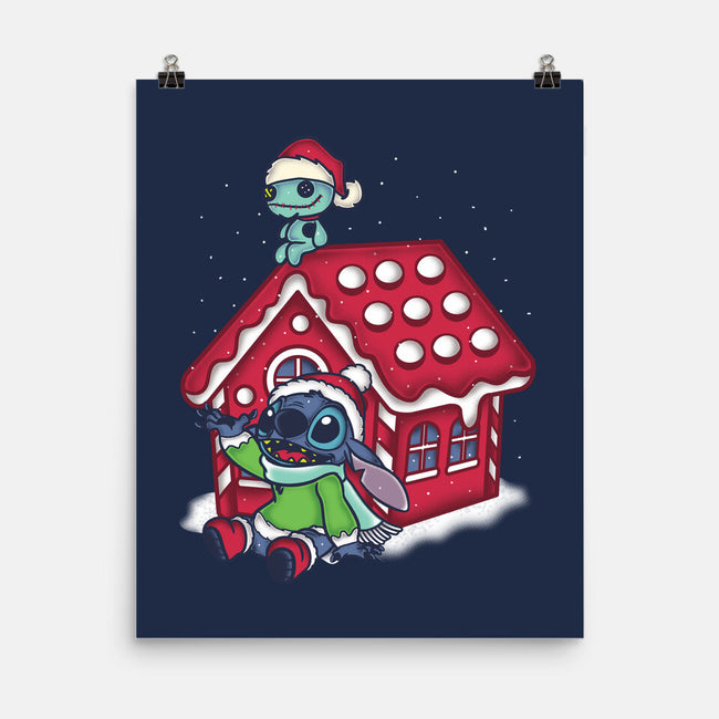 Stitch's Holiday-None-Matte-Poster-turborat14