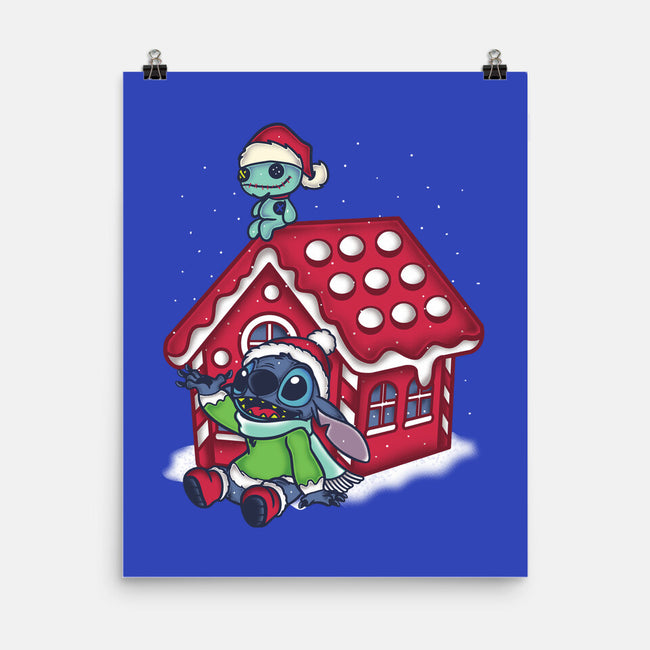 Stitch's Holiday-None-Matte-Poster-turborat14
