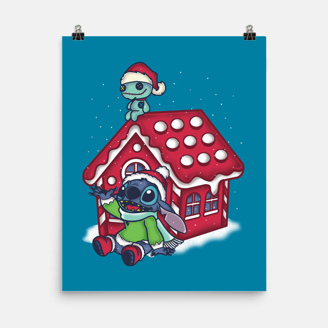 Stitch's Holiday-None-Matte-Poster-turborat14