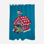 Stitch's Holiday-None-Polyester-Shower Curtain-turborat14