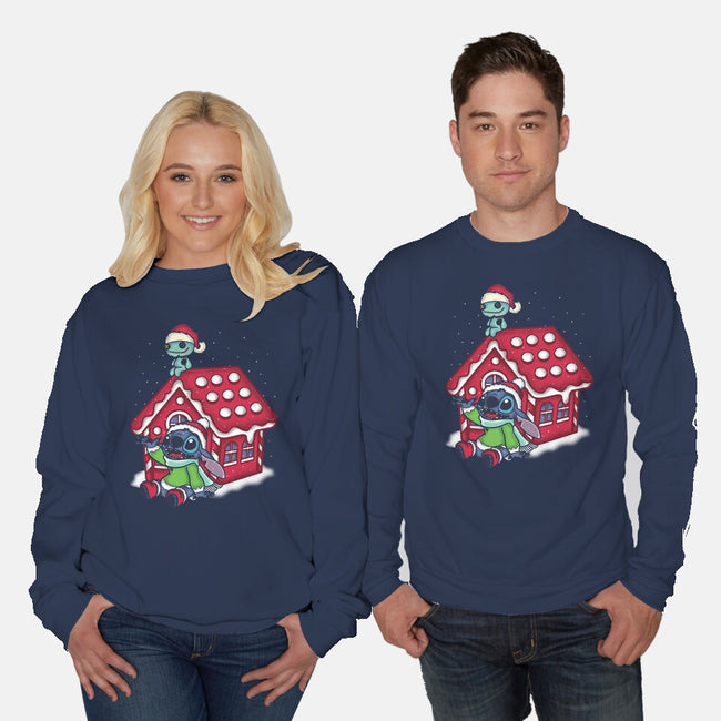 Stitch's Holiday-Unisex-Crew Neck-Sweatshirt-turborat14