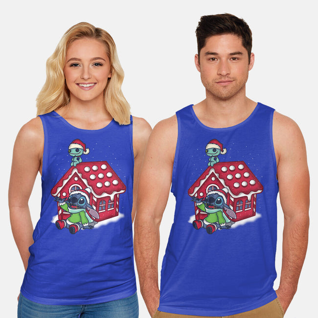Stitch's Holiday-Unisex-Basic-Tank-turborat14