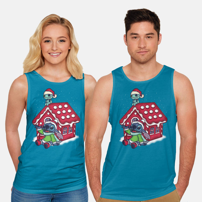 Stitch's Holiday-Unisex-Basic-Tank-turborat14