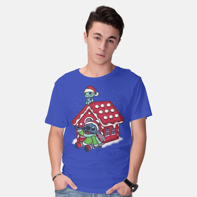 Stitch's Holiday-Mens-Basic-Tee-turborat14