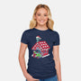 Stitch's Holiday-Womens-Fitted-Tee-turborat14