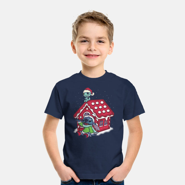 Stitch's Holiday-Youth-Basic-Tee-turborat14