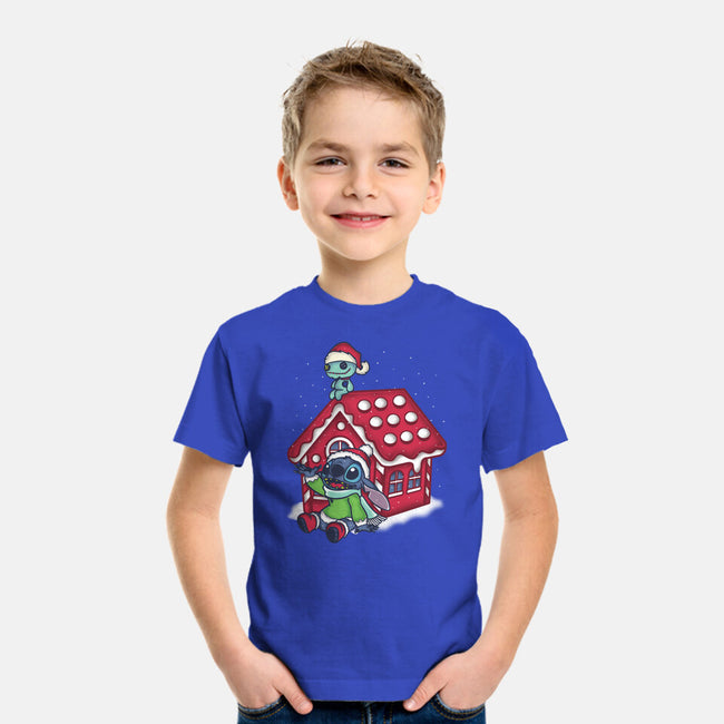 Stitch's Holiday-Youth-Basic-Tee-turborat14