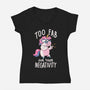 Too Fab For Your Negativity-Womens-V-Neck-Tee-koalastudio
