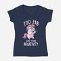 Too Fab For Your Negativity-Womens-V-Neck-Tee-koalastudio
