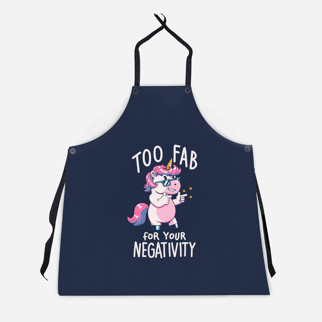 Too Fab For Your Negativity-Unisex-Kitchen-Apron-koalastudio