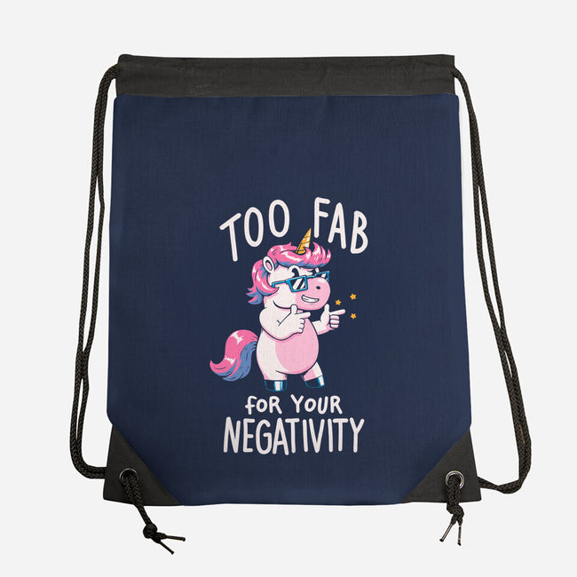 Too Fab For Your Negativity-None-Drawstring-Bag-koalastudio