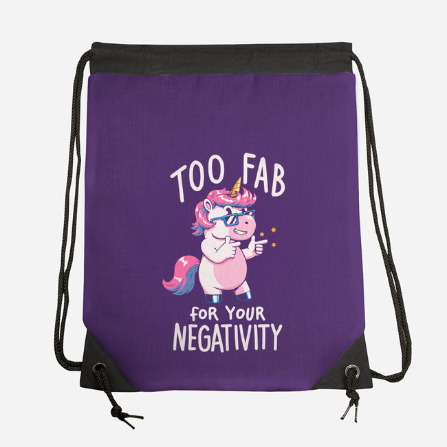 Too Fab For Your Negativity-None-Drawstring-Bag-koalastudio
