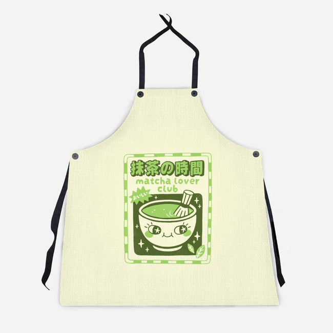 Matcha Lover Club-Unisex-Kitchen-Apron-paulagarcia