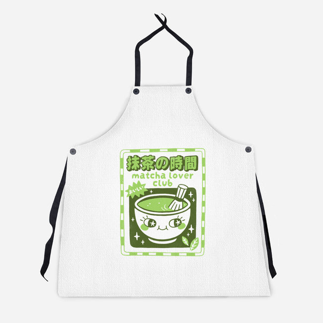 Matcha Lover Club-Unisex-Kitchen-Apron-paulagarcia