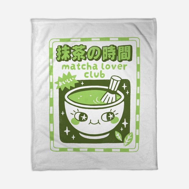 Matcha Lover Club-None-Fleece-Blanket-paulagarcia