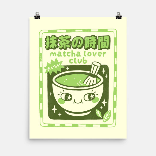 Matcha Lover Club-None-Matte-Poster-paulagarcia