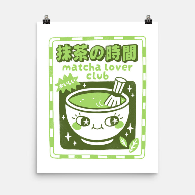 Matcha Lover Club-None-Matte-Poster-paulagarcia