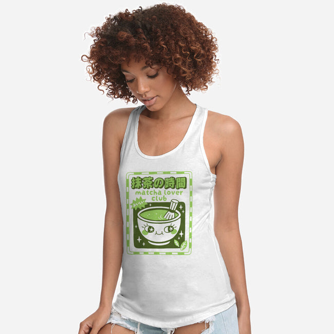 Matcha Lover Club-Womens-Racerback-Tank-paulagarcia