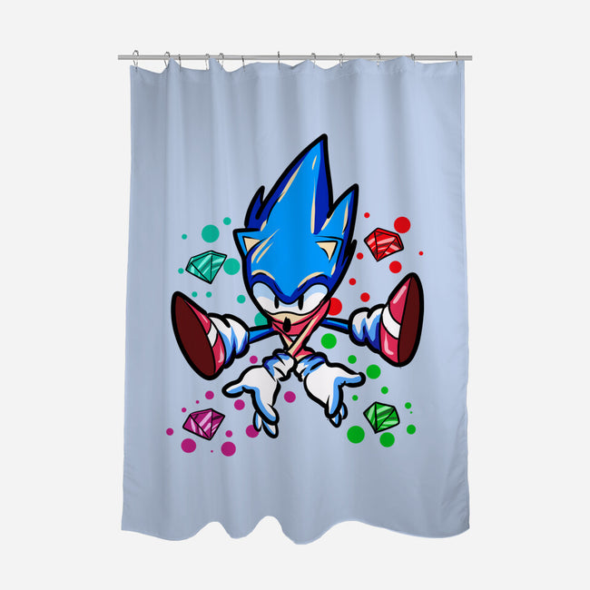 Chaos Jump-None-Polyester-Shower Curtain-nickzzarto
