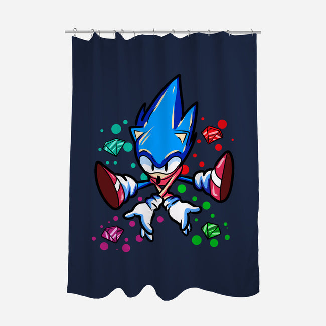 Chaos Jump-None-Polyester-Shower Curtain-nickzzarto