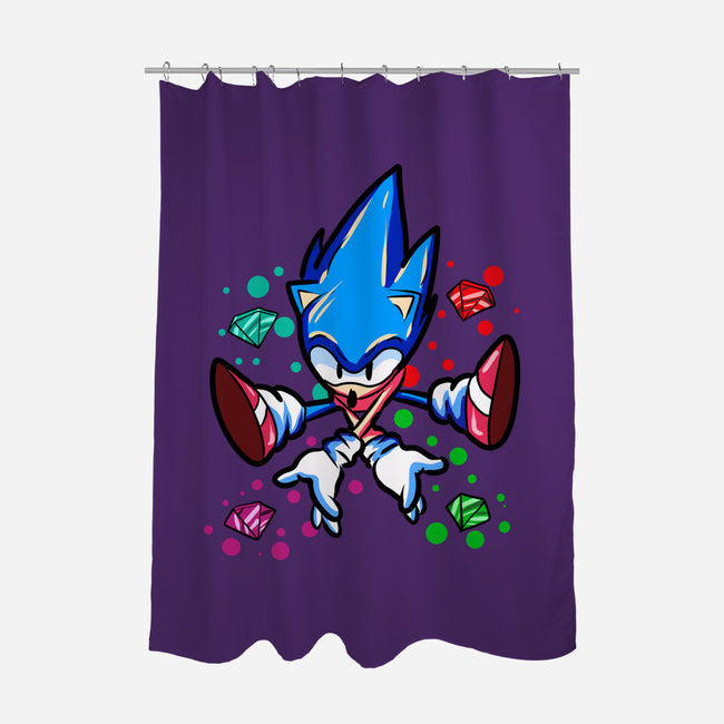 Chaos Jump-None-Polyester-Shower Curtain-nickzzarto