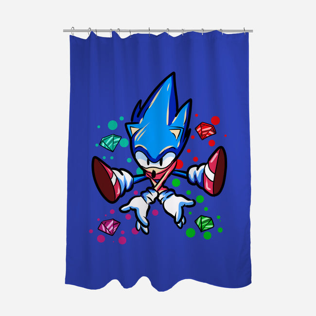 Chaos Jump-None-Polyester-Shower Curtain-nickzzarto