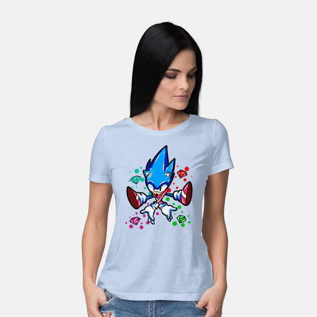 Chaos Jump-Womens-Basic-Tee-nickzzarto