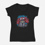 Leader Autobot-Womens-V-Neck-Tee-nickzzarto