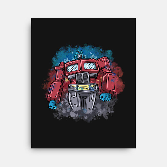 Leader Autobot-None-Stretched-Canvas-nickzzarto