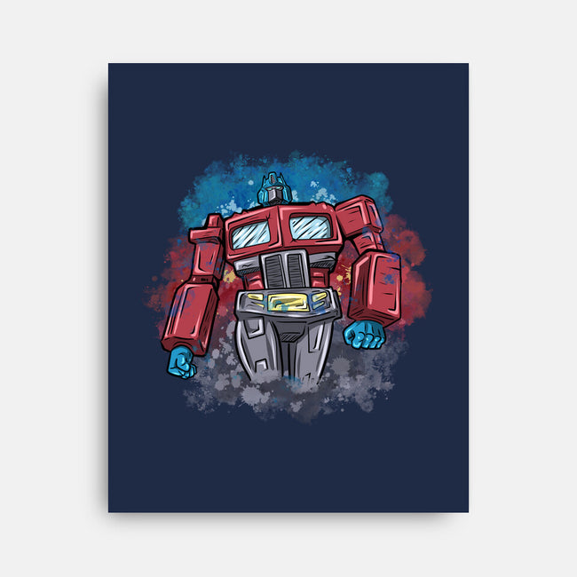 Leader Autobot-None-Stretched-Canvas-nickzzarto