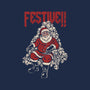 Festive Santa-Womens-V-Neck-Tee-PopCultureWizard