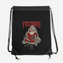 Festive Santa-None-Drawstring-Bag-PopCultureWizard