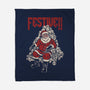 Festive Santa-None-Fleece-Blanket-PopCultureWizard