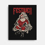 Festive Santa-None-Stretched-Canvas-PopCultureWizard