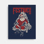 Festive Santa-None-Stretched-Canvas-PopCultureWizard