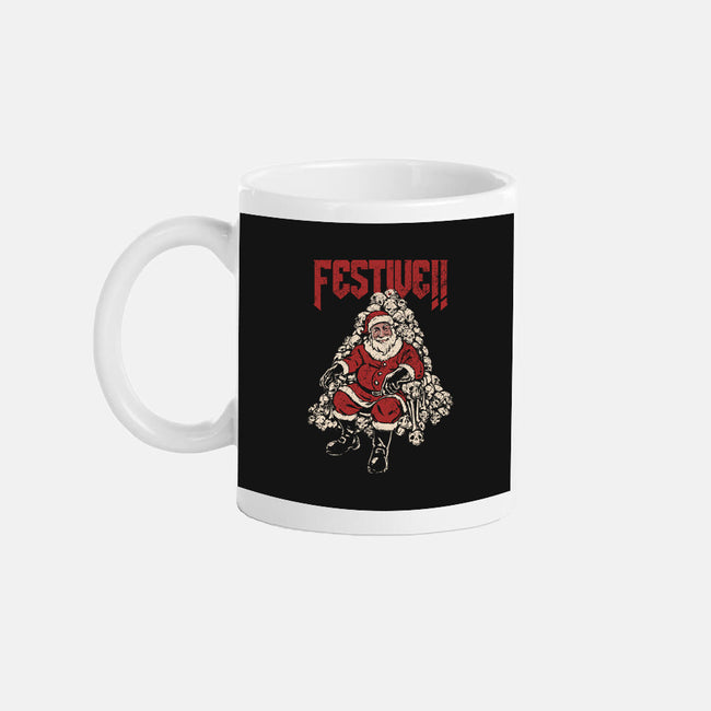 Festive Santa-None-Mug-Drinkware-PopCultureWizard