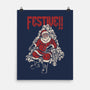 Festive Santa-None-Matte-Poster-PopCultureWizard
