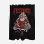 Festive Santa-None-Polyester-Shower Curtain-PopCultureWizard