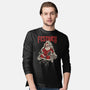 Festive Santa-Mens-Long Sleeved-Tee-PopCultureWizard