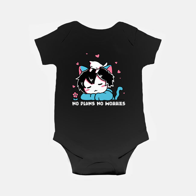 No Plans No Worries-Baby-Basic-Onesie-naomori