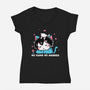 No Plans No Worries-Womens-V-Neck-Tee-naomori
