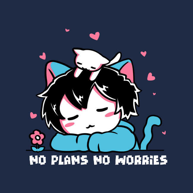No Plans No Worries-Womens-Fitted-Tee-naomori