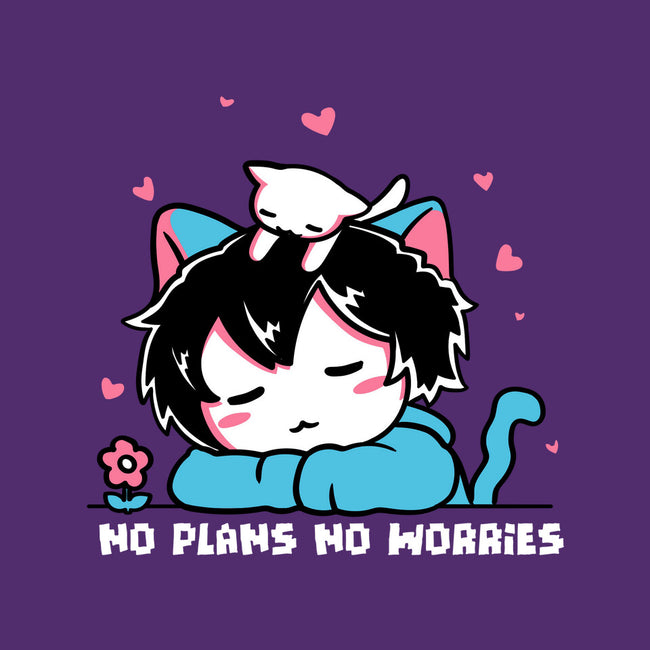 No Plans No Worries-Womens-Fitted-Tee-naomori