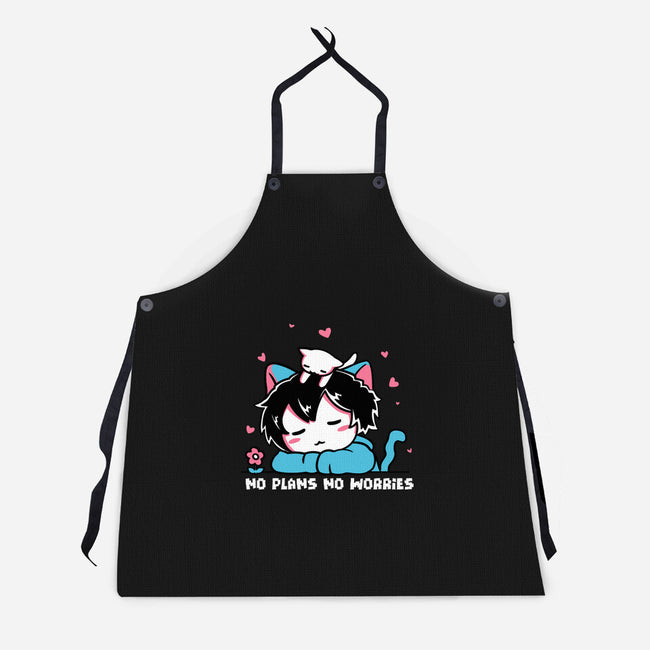 No Plans No Worries-Unisex-Kitchen-Apron-naomori