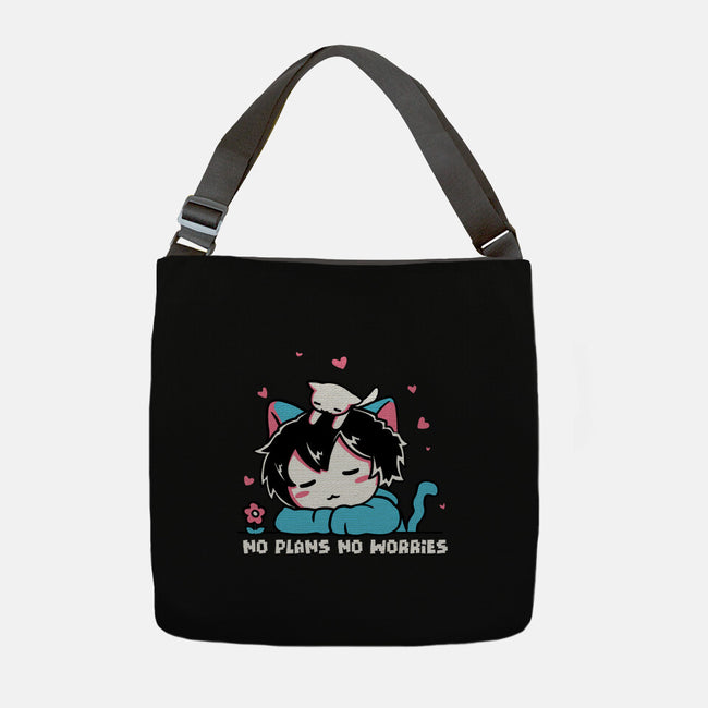 No Plans No Worries-None-Adjustable Tote-Bag-naomori